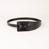 Peroz Ivy Women's Black Leather Knot Belt