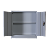 Two-Door Shelf Office Gym Filing Storage Locker Cabinet Safe