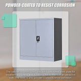 Two-Door Shelf Office Gym Filing Storage Locker Cabinet Safe