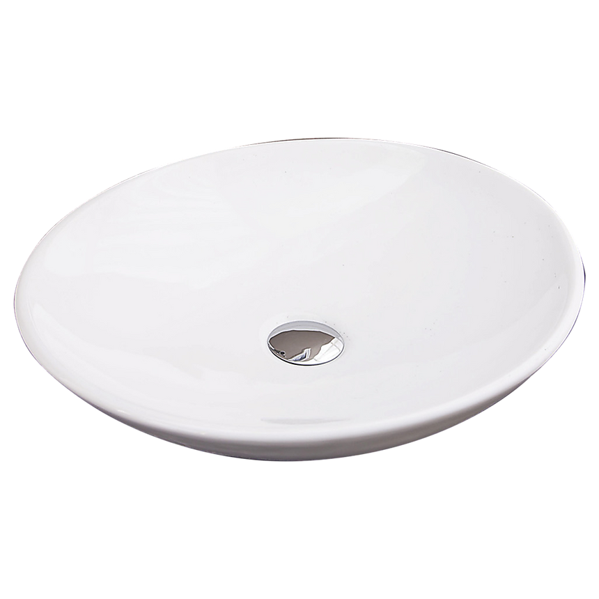 Bathroom Ceramic Oval Above Countertop Basin for Vanity