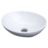 Above Counter Bathroom Vanity Oval Ceramic Basin