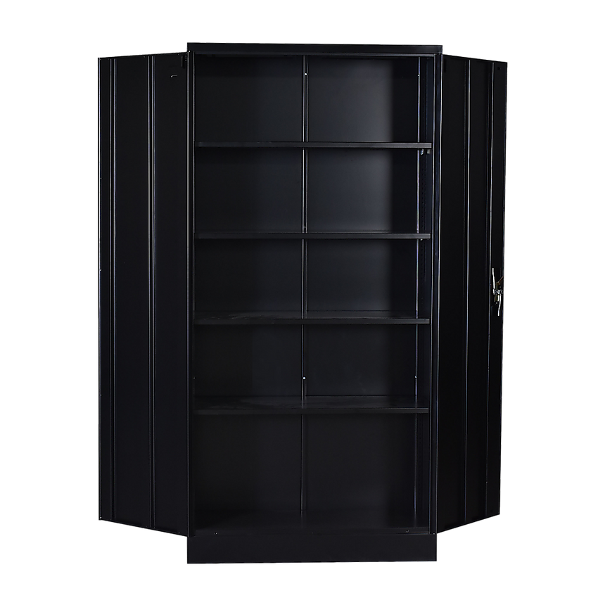 Two-Door Shelf Office Gym Filing Storage Locker Cabinet Safe