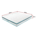 Palermo King 20cm Memory Foam and Innerspring Hybrid Mattress