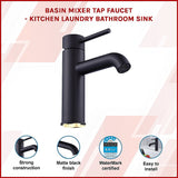 Basin Mixer Tap Faucet -Kitchen Laundry Bathroom Sink