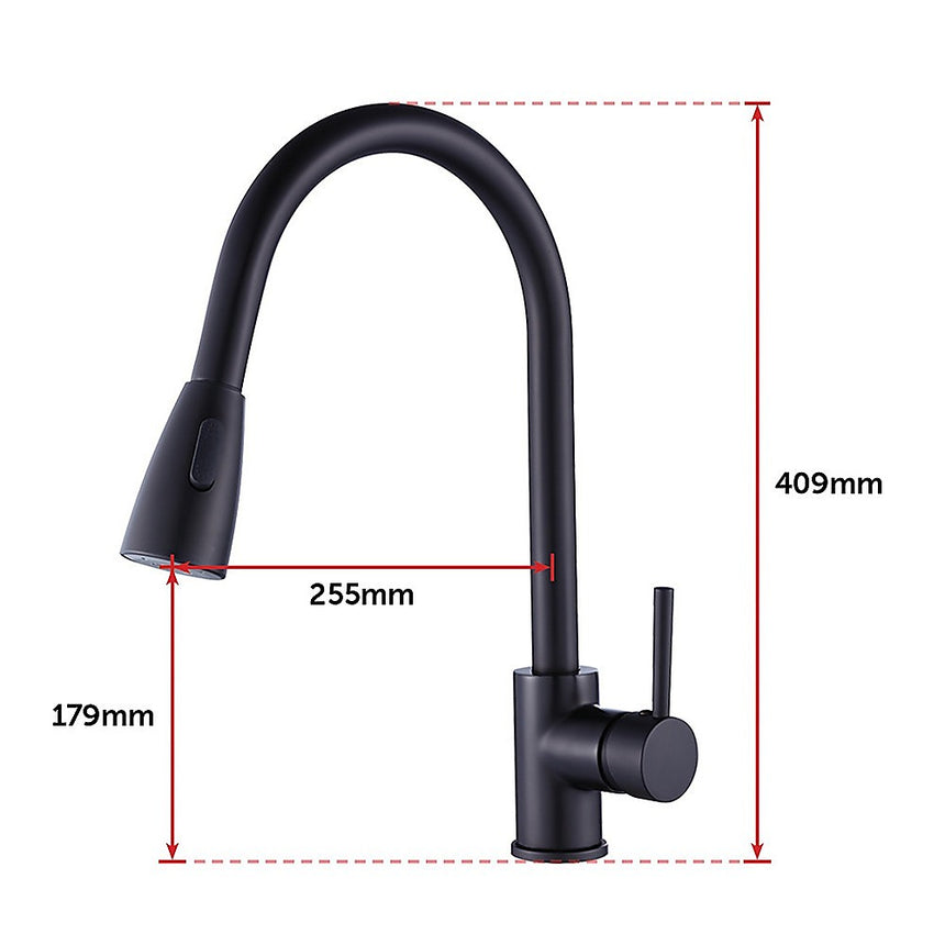 Basin Mixer Pull-Down Tap Faucet -Kitchen Laundry Bathroom Sink