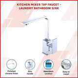 Kitchen Mixer Tap Faucet - Laundry Bathroom Sink