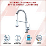 Basin Mixer Tap Faucet w/Extend -Kitchen Laundry Sink