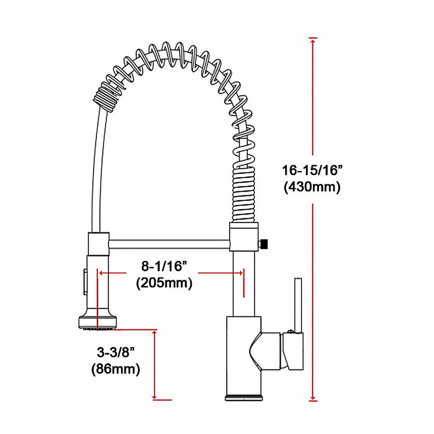 Basin Mixer Tap Faucet w/Extend -Kitchen Laundry Sink