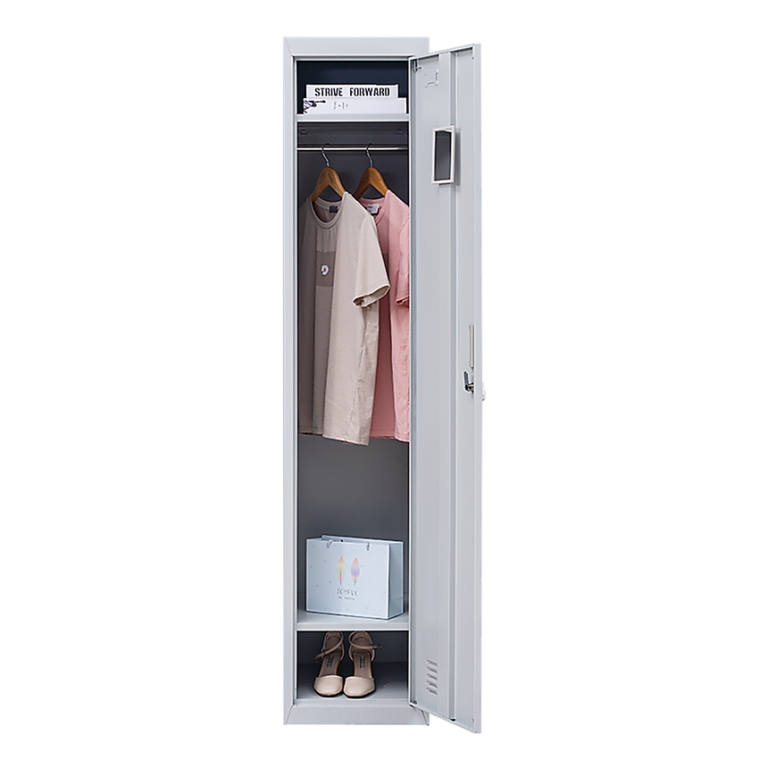 One-Door Office Gym Shed Clothing Locker Cabinet