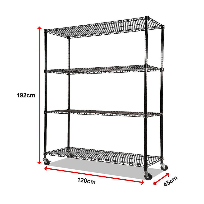 Modular Wire Storage Shelf 1200 x 450 x 1800mm Steel Shelving