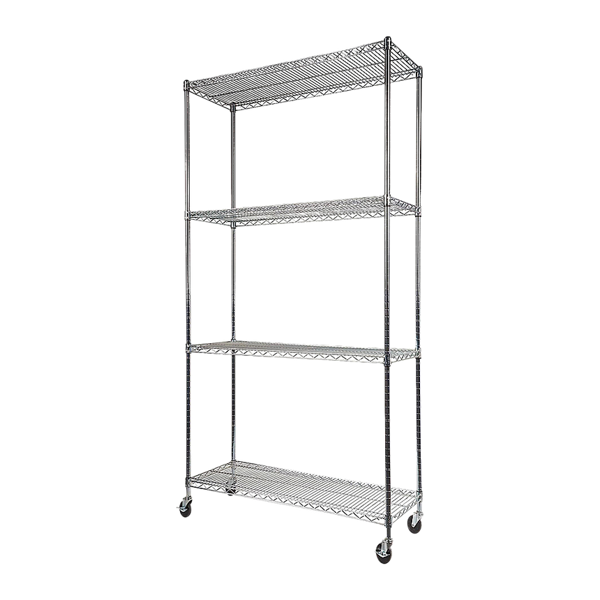 Modular Wire Storage Shelf 900 x 350 x 1800mm Steel Shelving