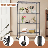 Modular Wire Storage Shelf 900 x 350 x 1800mm Steel Shelving