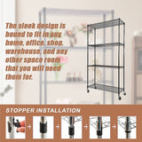 Modular Wire Storage Shelf 900 x 350 x 1800mm Steel Shelving