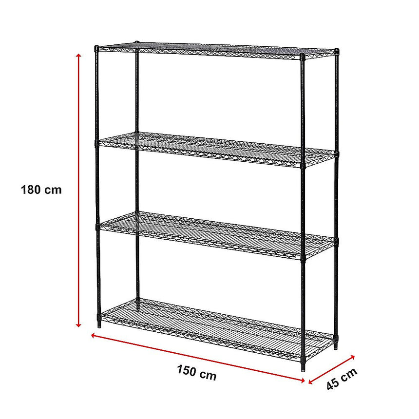 Modular Wire Storage Shelf 1500 x 450 x 1800mm Steel Shelving