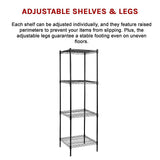 Modular Wire Storage Shelf 600 x 600 x 1800mm Steel Shelving