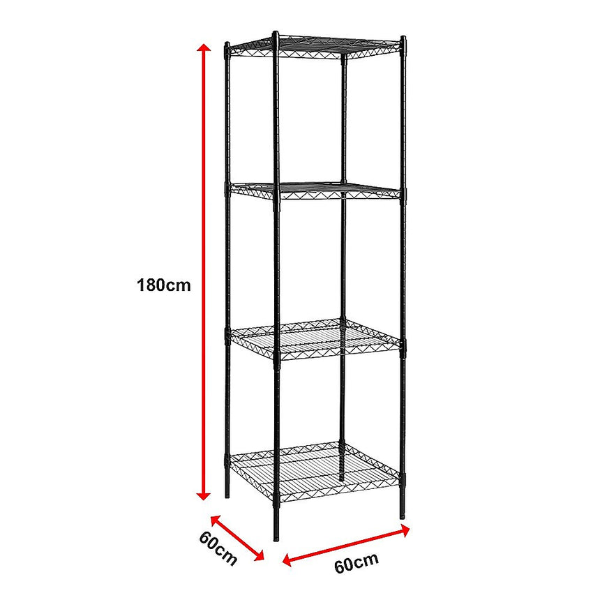 Modular Wire Storage Shelf 600 x 600 x 1800mm Steel Shelving