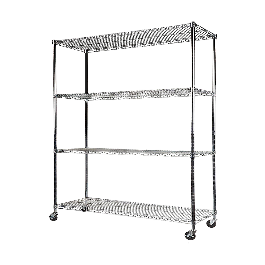 Modular Wire Storage Shelf 1200 x 600 x 1800mm Steel Shelving