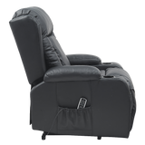 Lift Heated Leather Recliner Electric Massage Chair with USB port