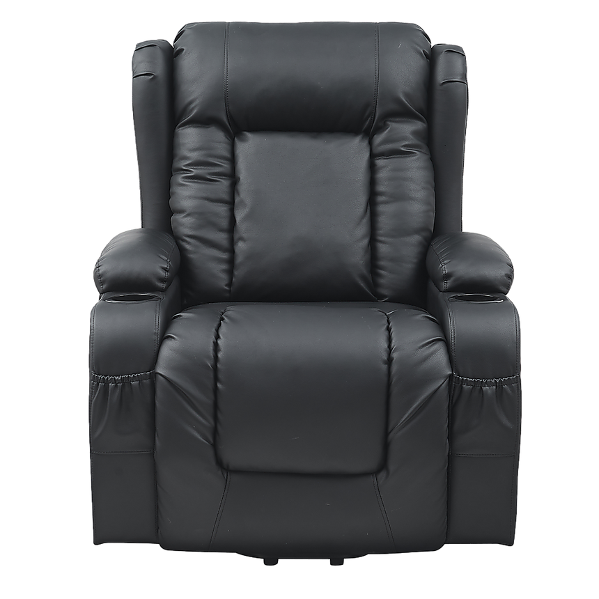 Lift Heated Leather Recliner Electric Massage Chair with USB port