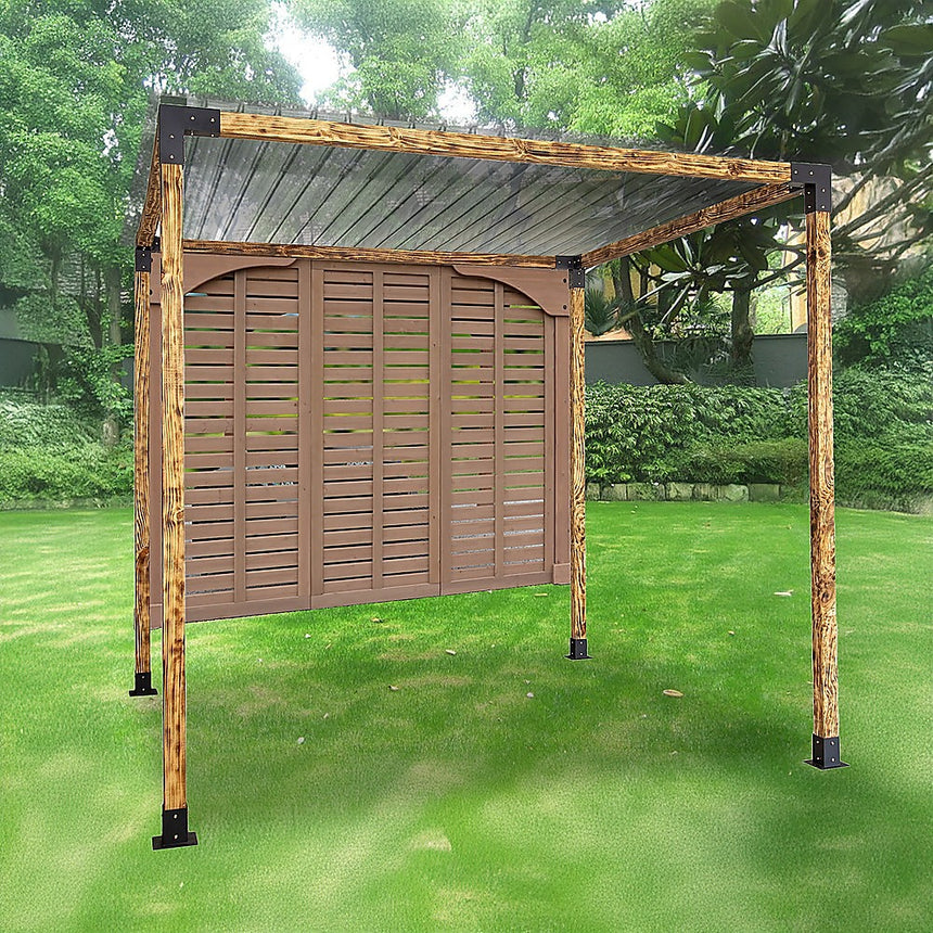 Roof Pergola Gazebo Shed Matte Black Steel Brackets DIY Kits