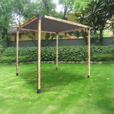 Roof Pergola Gazebo Shed Matte Black Steel Brackets and Black Screen DIY Kits