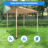 Roof Pergola Gazebo Shed Matte Black Steel Brackets and Coffee Screen DIY Kits