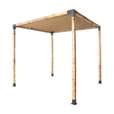 Roof Pergola Gazebo Shed Matte Black Steel Brackets and Coffee Screen DIY Kits