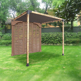 Roof Pergola Gazebo Shed Matte Black Steel Brackets and Black Screen DIY Kits