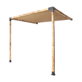 Roof Pergola Gazebo Shed Matte Black Steel Brackets and Coffee Screen DIY Kits