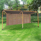 Roof Pergola Gazebo Shed Matte Black Steel Brackets and Black Screens DIY Kits