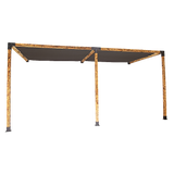 Roof Pergola Gazebo Shed Matte Black Steel Brackets and Black Screens DIY Kits