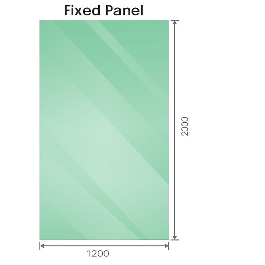 100x100cm Corner Frameless Shower Screen with Chrome Brackets and Brass Hinges, Square Double Pull Handle