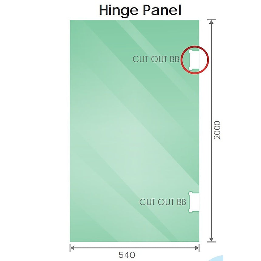 100x120cm Double Door Corner Shower Screen with Chrome Brackets and SS Hinges, Round Knob Handle