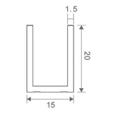 100x100cm Double Door Corner Shower Screen with Channels and SS Hinges - Chrome