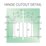 100x100cm Double Door Corner Shower Screen with Channels and SS Hinges - Chrome