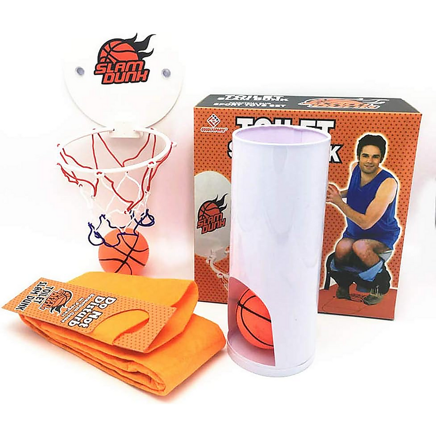 Basketball Game Toilet Bathroom Loo Entertainment Gift