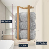 Wall Towel Rack for Rolled Towels Bathroom Storage