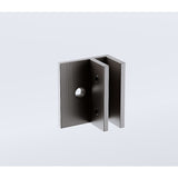 100x200cm Single Shower Glass Screen with Gunmetal Wall F-Brackets