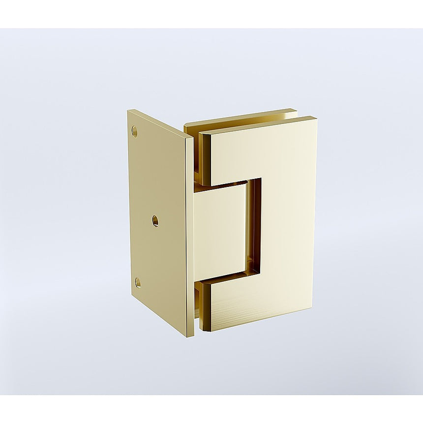 90° Stainless steel Glass Shower Door L-Hinge in Gold