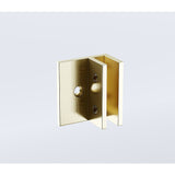 Glass-to-wall/floor Shower Screen F-bracket in Gold