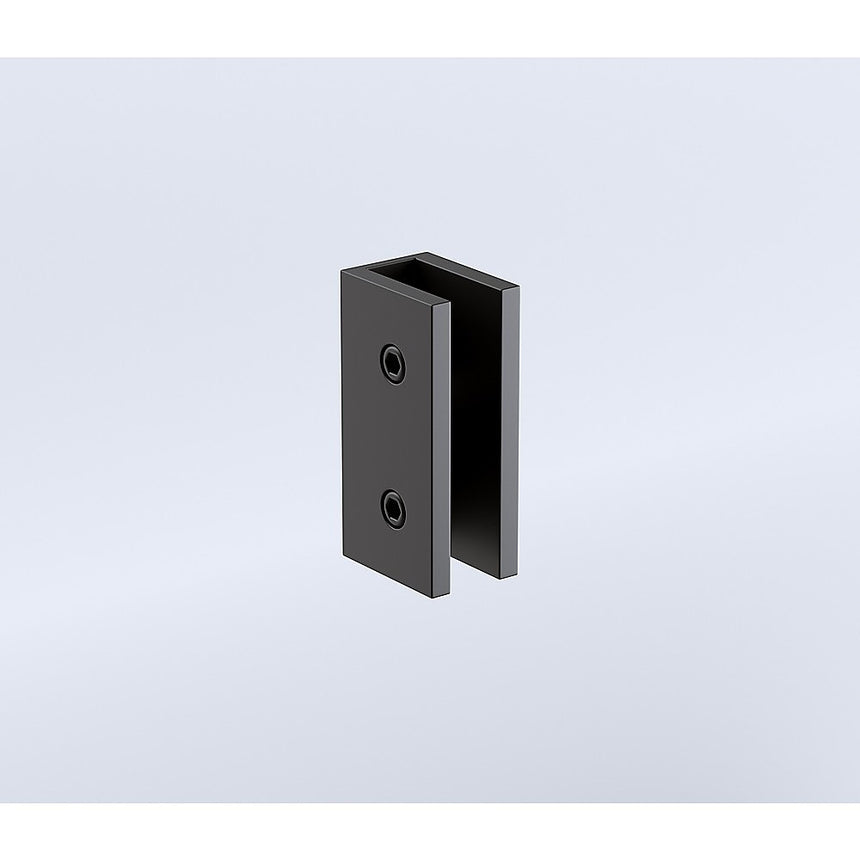 Glass-to-wall/floor Shower Screen U-bracket in Black