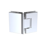 135° Glass-to-Glass Stainless steel Square Shower Hinge in Chrome