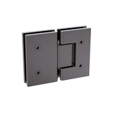 180° Stainless steel Glass-to-Glass Shower Door Hinge in Gunmetal