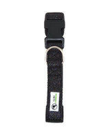 Bling Glitter Overlay Nylon Dog Collar Breakaway Buckle - Moondidley Pets Medium Black