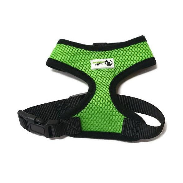 Pet Harness Soft Air Mesh Padded Adjustable - Moondidley Pets Large Green