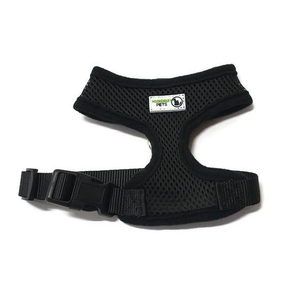 Pet Harness Soft Air Mesh Padded Adjustable - Moondidley Pets Small Black