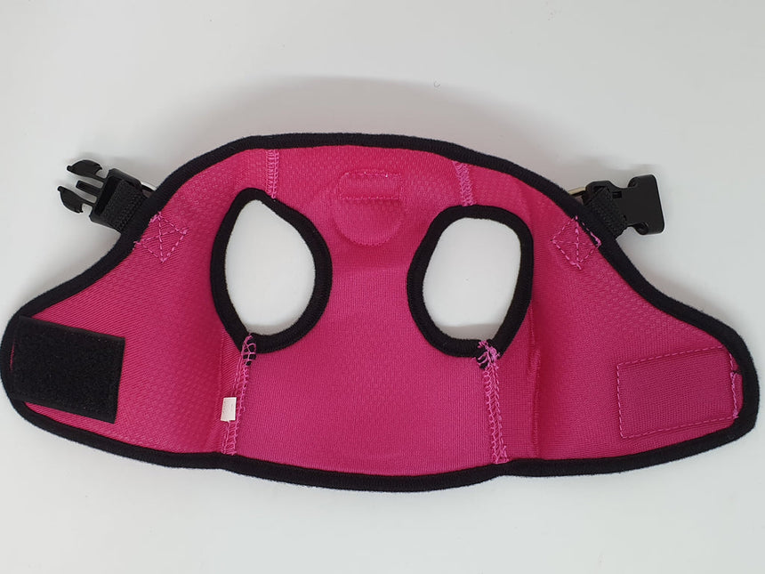 Vest Harness Pet Dog-Cat Step-in Velcro and Buckle Attachments - Moondidley Pets Small Pink