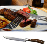 ASMOKE STEAK KNIFE SET OF 4, PAKKAWOOD HANDLE