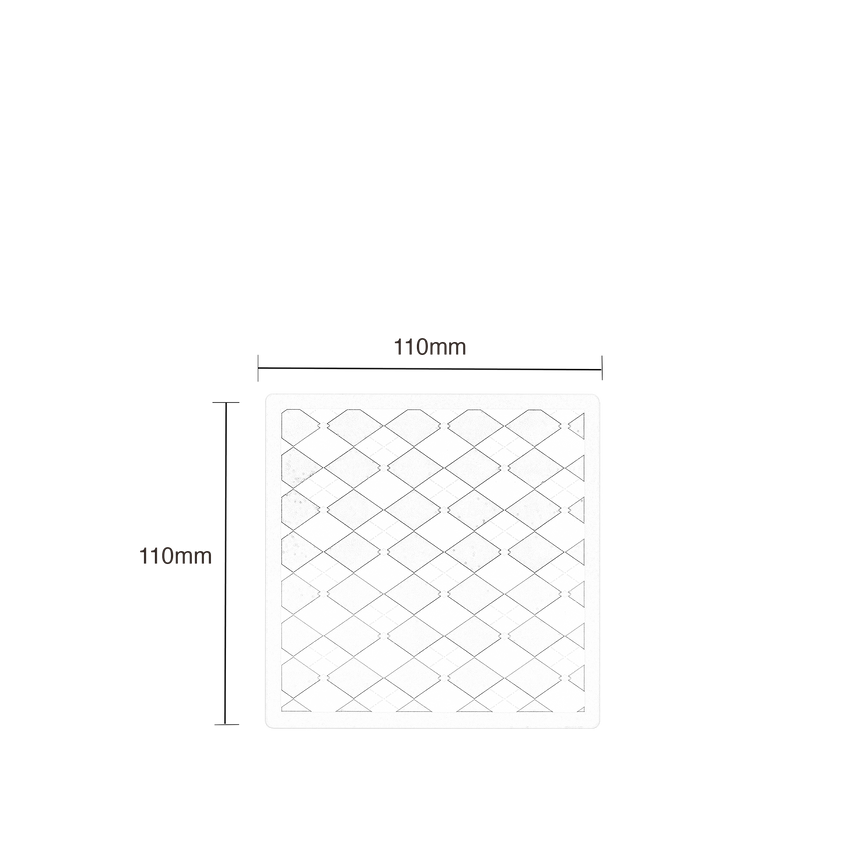 Cassette Checkboard Coaster white