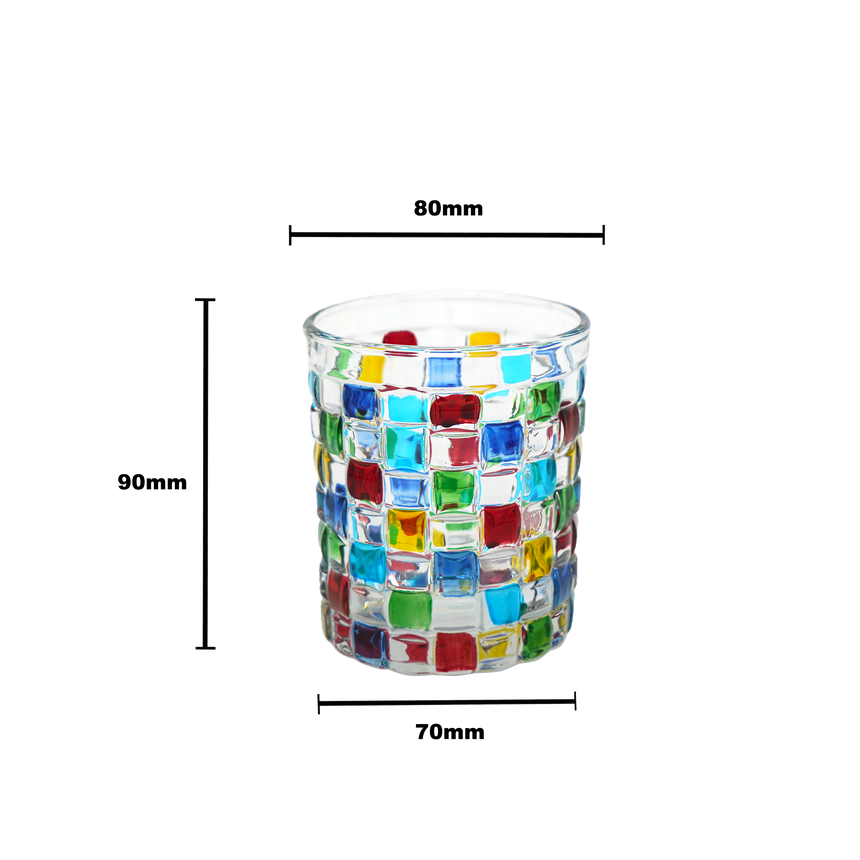 Rubik Glass Tumbler - 210ml